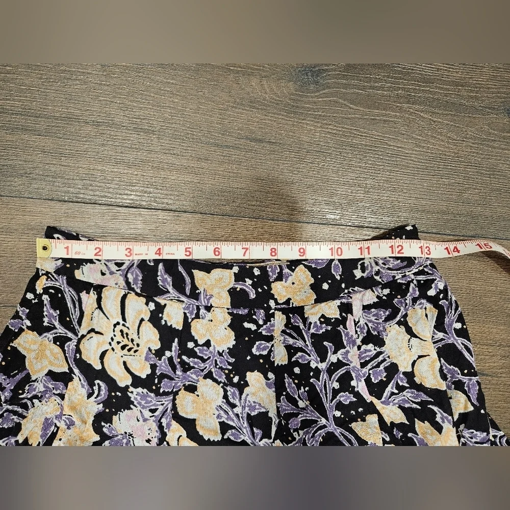 Free People End of The Island Floral Skirt Black Combo Women's - Size 4